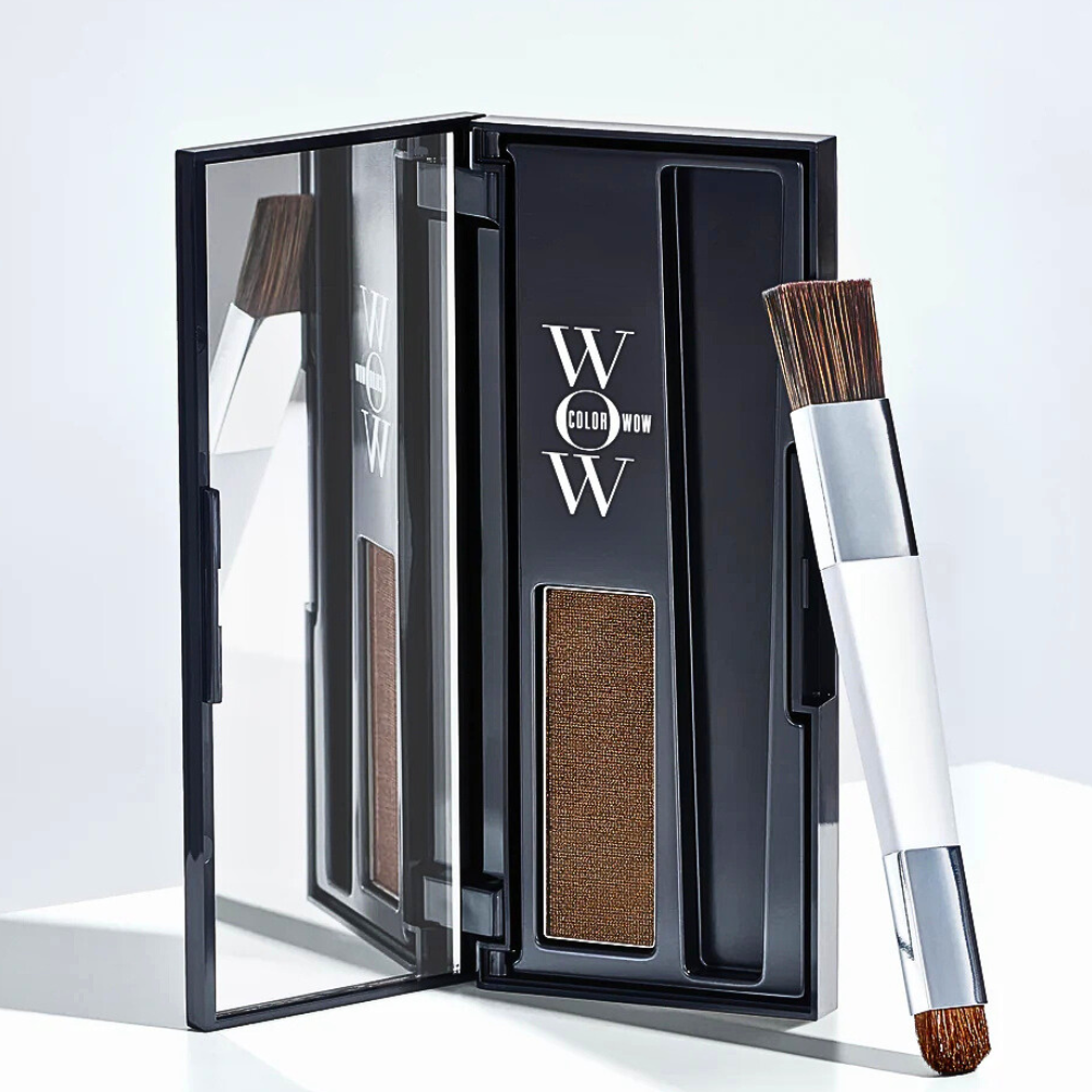 Root Cover Up hårmakeup – täcker utväxt, tunnare hår och ojämna hårfästen. Edmond Hair Shop Malmö.